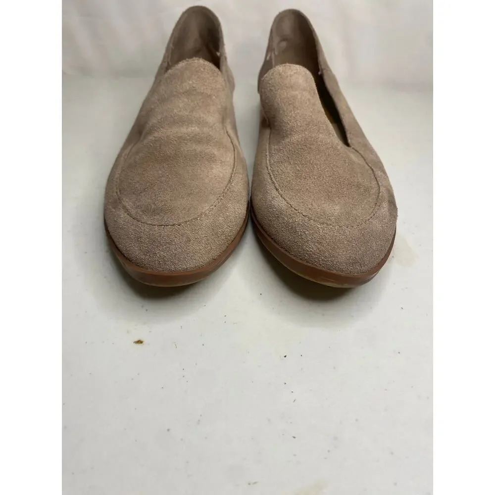 Women's Dolce Vita Loafers Slip On Calla Gray Suede Leather Work Casual Size 7